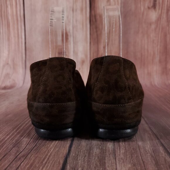 *FLAW* Thierry Rabotin Womens Size 8 Leopard Print Loafer Flats Shoes - Picture 11 of 14